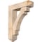 Ekena Millwork Merced Arts and Crafts Smooth Bracket w/ Offset Brace, Douglas Fir, 7 1/2"W x 30"D x 38"H BKT0806X30X38MRC03SDF - alternate 1